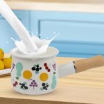 Small Enamel Milk And Butter Warming Pot