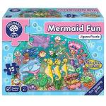Mermaid Fun - 15 Piece Shaped Jigsaw Puzzle
