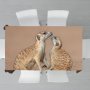 Meerkat Baby With Mom By Fanie Heymans Rectangle Tablecloth