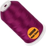 New Brothread - Single Huge Spool 5000M Each Polyester Embroidery Machine Thread 40WT For Commercial And Domestic Machines - Dar