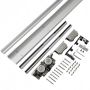 1.5M Concealed Sliding Barn Door Hardware With Soft Close Mechanism
