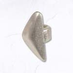 Giant Triangle Elasticated Ring - Silver Free
