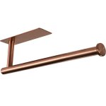 Theaoo Rose Gold Paper Towel Holder - Under Cabinet Paper Towel Holder For Kitchen Adhesive Paper Towel Roll Rack For Bathroom T