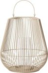 Lantern - Powder Coated Steel In Sand-beige: Medium 51X62CM Nidea