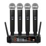4-CHANNEL Professional Wireless Microphone System - 4 Handheld Mics 50M
