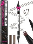 Imethod Microblading Eyebrow Pen - Eyebrow Pencil Magical 2-IN-1 Dual-ended Eye Brow Pencils For Women With 4-FORK-TIP & Precise