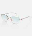 Gucci GG2063S-003 55 Womens Sunglasses In Gold - Gold One Size