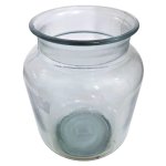 Glass Candle Vase Slight Tint 27CM