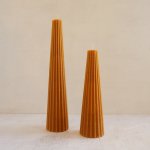 Gear Candle - Topaz - Medium 5.5CM X 5.5CM X 19CM