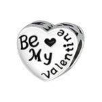 A40-C10612 - 925 Sterling Silver Be My Valentine European Charm Bead