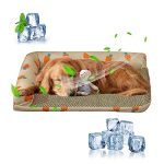 Petcute Dog Cooling Bed Summer Sleeping Safe Material Cooling Dog Bed For Small Medium Large Dogs & Cats Breathable Washable Pet
