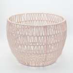 Opel Open Weave Storage Basket - Light Pink - Large 35 X 26CM