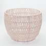 Opel Open Weave Storage Basket - Light Pink - Large 35 X 26CM