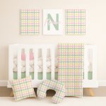 Gingham Cot Bedding Set Colourful Checkered Gingham
