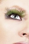 Light Green Feather Eyelashes
