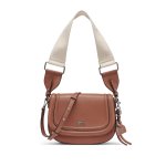Nia Medium Flap Shoulder Bag -saddle