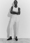 Linen-blend Trousers - White