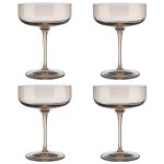 Champagne Coupe Glasses Tinted In Golden-beige Nomad Fuum Set Of 4