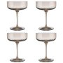 Fuum Champagne Coupe Glasses Tinted In Golden-beige Nomad Set Of 4