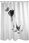 Manual Woodworkers & Weavers Shower Curtain Boston Terrier Max