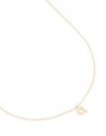 Goldair Gold Plated Brass Cubic Zirconia Pav Heart Necklace