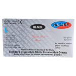 Examination Gloves Black Nitrile Powder Free Box 100 5G Weigh - Minimum Qty Sold 10 Boxes