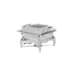Chafer Induction Square ?smart W? With Glass Lid 18 10 S steel 410MM X 440MM X 180MM 5.5LT - CIS1055