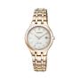 Eco-drive Rose Gold Ladies Date Dress Watch