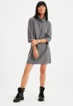 Turtleneck Box Dress - Grey