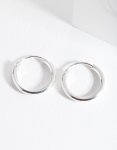 Sterling Silver MINI Polished Hoop Earrings