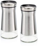 Salt & Pepper Set Steel Glass