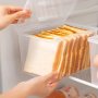 1pc Transparent Bread Box For Restaurant Moisture-proof And Insect-proof Fresh-keeping Box Toast Storage Box Refrigerator Storage Box Kitchen And Dining Room Accessory
