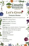 Umuthi Tomato Roma Vf Growing Seeds