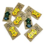 Skateboard Eraser Card