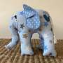 Ndlovu Handmade Elephant Soft Toy - Blue With Stars - Small Or Medium - Small