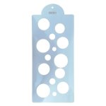 Plastic Stencil Multi-size Circle Pattern 15 X 31CM