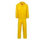 Rubberised Yellow Rain Suit M