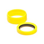 Pro 52MM Lens Silicon Rim ring & Bumper Protectors Yellow - ECLR52Y