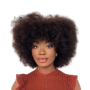 Brazilian Hair Afro Kinky Fringe Wig.