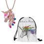Unicorn Jewel Necklace & Bag
