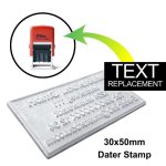 Shiny Stamp Text Replacement For S-827D