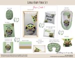 Cot Duvet Bedding Grogu Baby Yoda Set