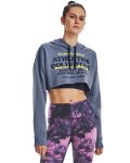 Women's Ua Crop Hoodie Fotc - Aurora Purple XS