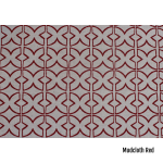 Red Printed Napkin Set - Mudcloth