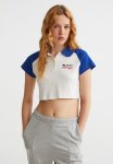 Polo Shirt - Bright Blue block-coloured