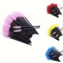 Set Of 50 Eyelash Wand Applicator Eyelash Extension Cord Womens Makeup Tool Portable Makeup Brush Eyelash Beauty Tool Eyelash Comb Makeup Brush