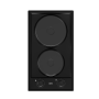DEFY 30cm DHD400 Black 2-Plate Solid Hob