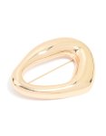 Goldair Gold Organic Oval Brooch