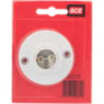 SCE White Nylon B22 Batten Lamp Holder 50MM
