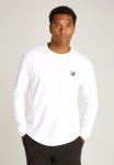 Tommy Hilfiger Tjm Reg Badge Long Sleeve Tee - White